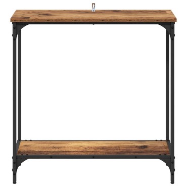 vidaXL Τραπέζι κονσόλας Παλαιό ξύλο 75x30.5x75 εκ 1 τεμ.