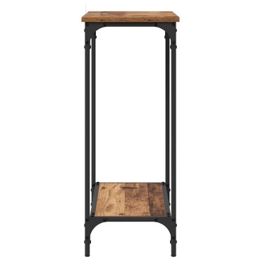 vidaXL Τραπέζι κονσόλας Παλαιό ξύλο 75x30.5x75 εκ 1 τεμ.