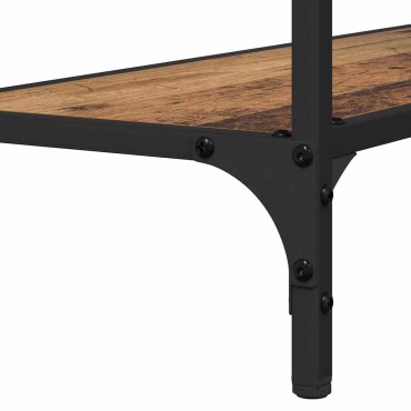 vidaXL Τραπέζι κονσόλας Παλαιό ξύλο 75x30.5x75 εκ 1 τεμ.