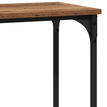 vidaXL Τραπέζι κονσόλας Παλαιό ξύλο 75x30.5x75 εκ 1 τεμ.