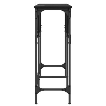 vidaXL Τραπέζι κονσόλας Μαύρη Οξυά 140x29x75cm Επεξεργασμένο Ξύλο 1 τεμ.