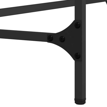 vidaXL Τραπέζι κονσόλας Μαύρη Οξυά 140x29x75cm Επεξεργασμένο Ξύλο 1 τεμ.