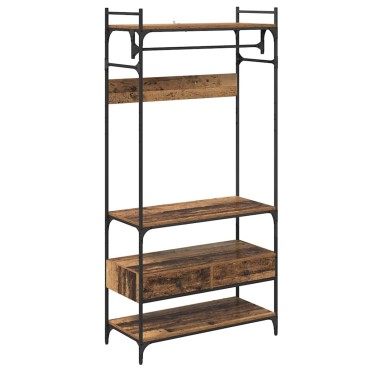 vidaXL Ντουλάπι Παλαιό ξύλο 89x39x184.5cm Επεξεργασμένο Ξύλο