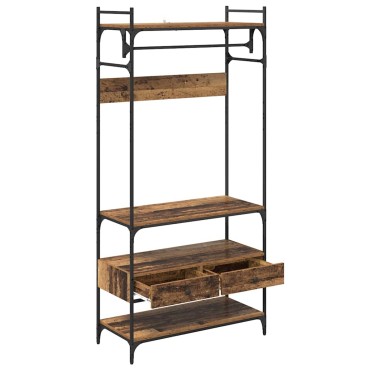 vidaXL Ντουλάπι Παλαιό ξύλο 89x39x184.5cm Επεξεργασμένο Ξύλο