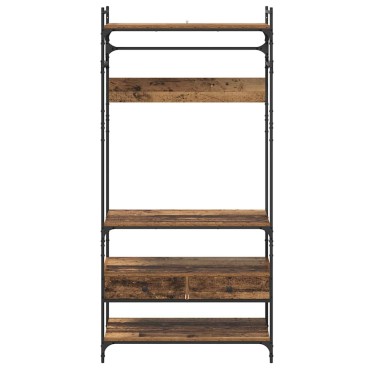vidaXL Ντουλάπι Παλαιό ξύλο 89x39x184.5cm Επεξεργασμένο Ξύλο