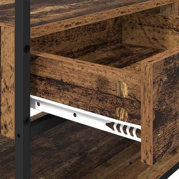 vidaXL Ντουλάπι Παλαιό ξύλο 89x39x184.5cm Επεξεργασμένο Ξύλο