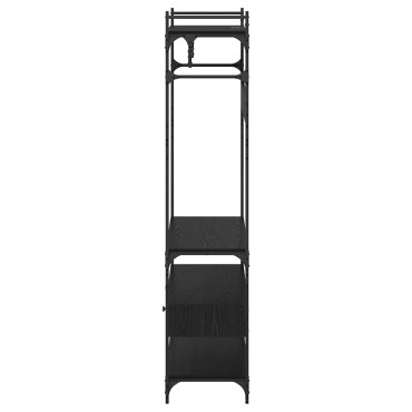 vidaXL Ντουλάπι Μαύρη δρυς 89x39x184.5cm Επεξεργασμένο Ξύλο