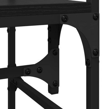 vidaXL Ντουλάπι Μαύρη δρυς 89x39x184.5cm Επεξεργασμένο Ξύλο