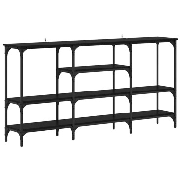 vidaXL Τραπέζι κονσόλας Μαύρη δρυς 160x29x80cm 1 τεμ.