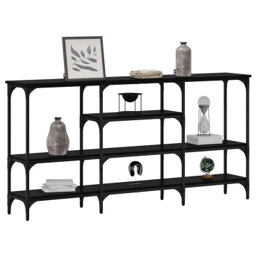 vidaXL Τραπέζι κονσόλας Μαύρη δρυς 160x29x80cm 1 τεμ.