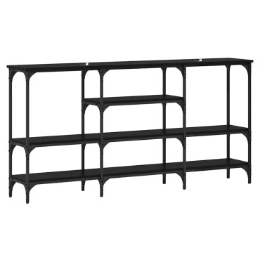 vidaXL Τραπέζι κονσόλας Μαύρη δρυς 160x29x80cm 1 τεμ.