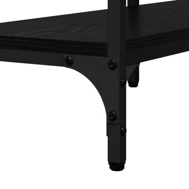 vidaXL Τραπέζι κονσόλας Μαύρη δρυς 160x29x80cm 1 τεμ.