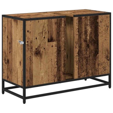vidaXL Ντουλάπι Μπάνιου Παλιό Ξύλο 80x33x60cm Επεξεργασμένο Ξύλο