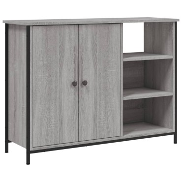 vidaXL Ντουλάπι Γκρι Sonoma 100x33x75cm από Επεξεργασμένο Ξύλο 1 τεμ.