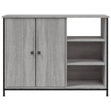 vidaXL Ντουλάπι Γκρι Sonoma 100x33x75cm από Επεξεργασμένο Ξύλο 1 τεμ.