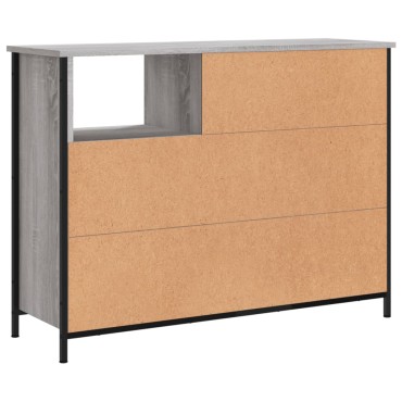 vidaXL Ντουλάπι Γκρι Sonoma 100x33x75cm από Επεξεργασμένο Ξύλο 1 τεμ.