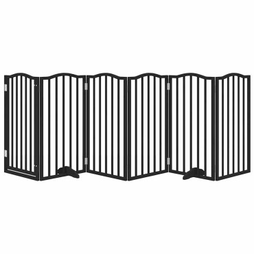vidaXL Διαχωριστικό Σκύλων/Πόρτα Πτυσσόμενο 6 Πάνελ 300εκ. Ξύλο Λεύκας