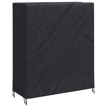 vidaXL Κάλυμμα Τραπέζης Πινγκ Πονγκ Μαύρο 165x70x185cm ύφασμα 1 τεμ.