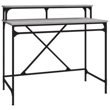 vidaXL Γραφείο Γκρι Sonoma 100x50x90cm από Επεξεργασμένο Ξύλο 1 τεμ.