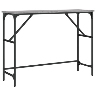 vidaXL Τραπέζι Κονσόλα Γκρι Sonoma 100x32x75cm Επεξεργασμένο Ξύλο 1 τεμ.