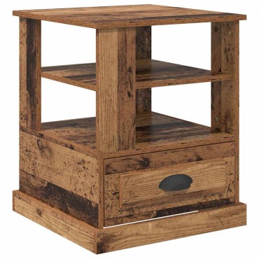 vidaXL Κομοδίνο Παλιό ξύλο 50x50x60cm Επεξεργασμένο Ξύλο 1 τεμ.