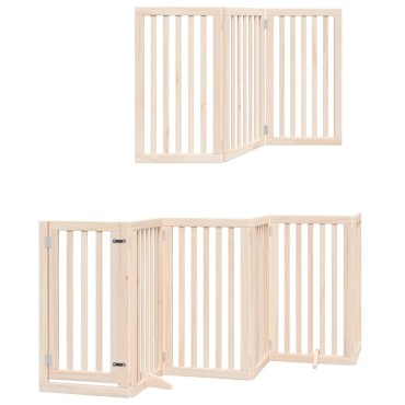 vidaXL Διαχωριστικό Σκύλων/Πόρτα Πτυσσόμενο 12 Πάνελ 600εκ Ξύλο Λεύκας