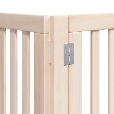 vidaXL Διαχωριστικό Σκύλων/Πόρτα Πτυσσόμενο 12 Πάνελ 600εκ Ξύλο Λεύκας