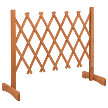 vidaXL Καφασωτό Φράχτης Κήπου Πορτοκαλί 120x60cm Μασίφ Ξύλο Ελάτης
