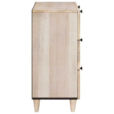 vidaXL Πλαϊνό γραφείο 2 τεμ. 120x33,5x75cm Μασίφ ξύλο μάνγκο