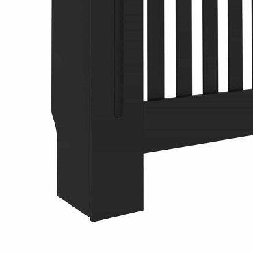 vidaXL Καπάκι Καλοριφέρ 2 pcs Μαύρο 112 x 19 x 81,5 cm