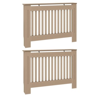 vidaXL Καπάκι Καλοριφέρ 2 pcs Sonoma Δρυς 112 x 19 x 81,5 cm