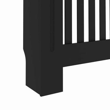 vidaXL Καπάκι Καλοριφέρ 2 pcs Μαύρο 152 x 19 x 81,5 cm
