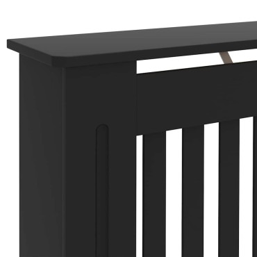 vidaXL Καπάκι Καλοριφέρ 2 pcs Μαύρο 152 x 19 x 81,5 cm