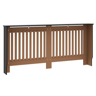 vidaXL Καπάκι Καλοριφέρ 2 pcs Μαύρο 172 x 19 x 81,5 cm