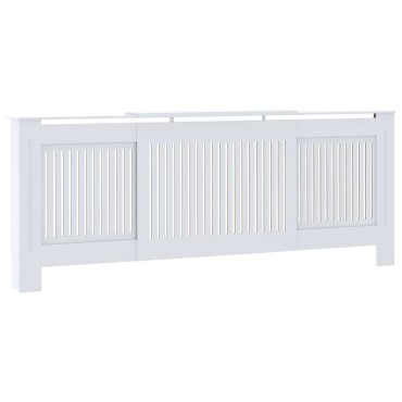 vidaXL Καπάκι Καλοριφέρ 2 pcs Λευκό 205 x 20,5 x 81,5 εκ.