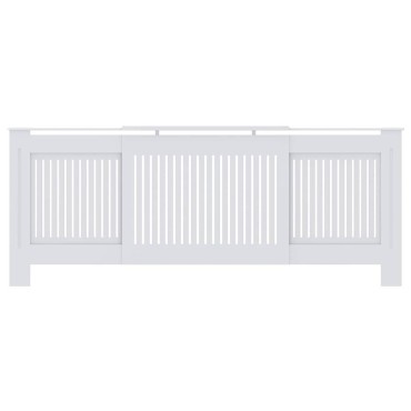 vidaXL Καπάκι Καλοριφέρ 2 pcs Λευκό 205 x 20,5 x 81,5 εκ.