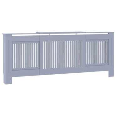 vidaXL Καπάκι Καλοριφέρ 2 pcs Γκρι 205 x 20,5 x 81,5 εκ.