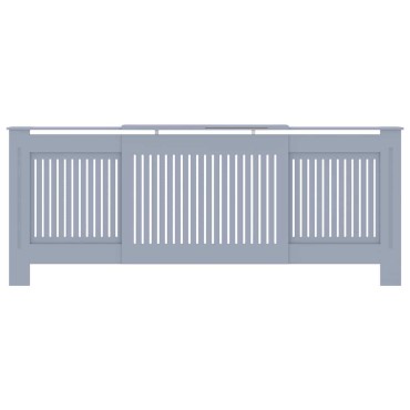 vidaXL Καπάκι Καλοριφέρ 2 pcs Γκρι 205 x 20,5 x 81,5 εκ.