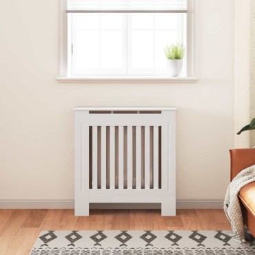vidaXL Καπάκι Καλοριφέρ 2 pcs Λευκό 78 x 19 x 81,5 εκ.