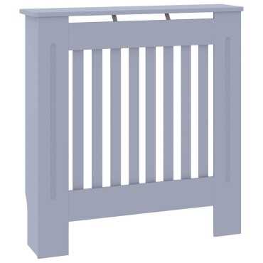 vidaXL Καπάκι Καλοριφέρ Γκρι 78 x 19 x 81,5 εκ. Επεξεργασμένο Ξύλο