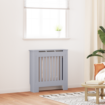 vidaXL Καπάκι Καλοριφέρ Γκρι 78 x 19 x 81,5 εκ. Επεξεργασμένο Ξύλο