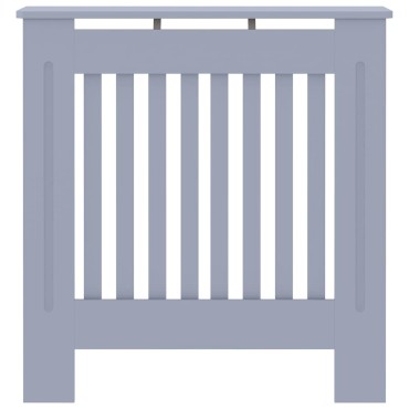 vidaXL Καπάκι Καλοριφέρ Γκρι 78 x 19 x 81,5 εκ. Επεξεργασμένο Ξύλο