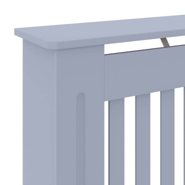 vidaXL Καπάκι Καλοριφέρ Γκρι 78 x 19 x 81,5 εκ. Επεξεργασμένο Ξύλο