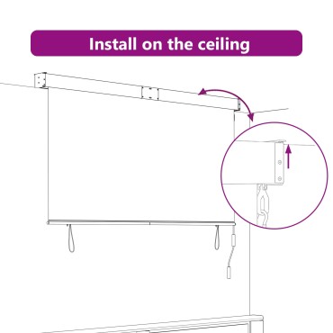 vidaXL Ρόλερ Κρεμ 180 x 250 cm Ύφασμα και Αλουμίνιο