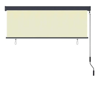 vidaXL Ρόλερ Κρεμ 180 x 250 cm Ύφασμα και Αλουμίνιο