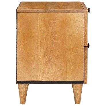 vidaXL Κομοδίνο Ανοιχτό καφέ 40x33x46cm Επεξεργασμένο Ξύλο 1 τεμ.