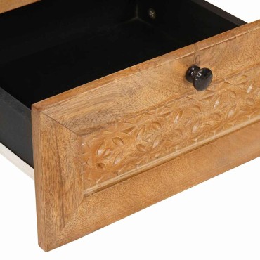vidaXL Κομοδίνο Ανοιχτό καφέ 40x33x46cm Επεξεργασμένο Ξύλο 1 τεμ.