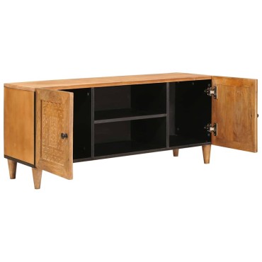 vidaXL Μονάδες TV Ανοιχτό καφέ 105x33x46cm Στερεό ξύλο μάνγκο
