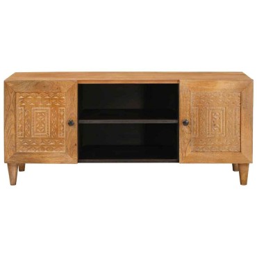 vidaXL Μονάδες TV Ανοιχτό καφέ 105x33x46cm Στερεό ξύλο μάνγκο