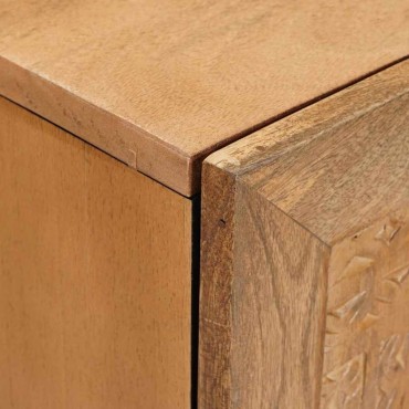 vidaXL Μονάδες TV Ανοιχτό καφέ 105x33x46cm Στερεό ξύλο μάνγκο
